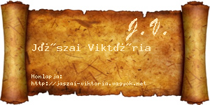 Jászai Viktória névjegykártya