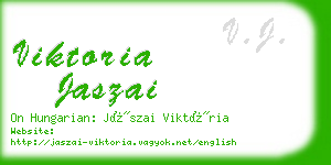 viktoria jaszai business card